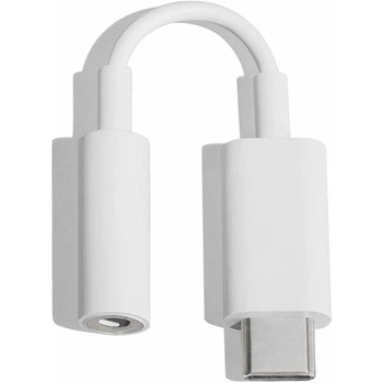 Адаптер Google 3.5 мм - USB Type-C (F/M), White (495602)