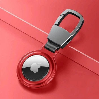 Металлический чехол брелок для Apple Airtag красный (78083593)