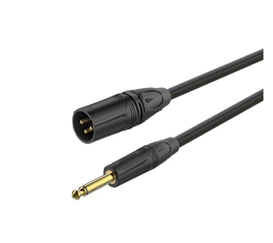Микрофонный аудио кабель Jack 6.3 mono — XLR Male Roxtone GMX-J250-L3 3м