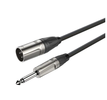 Микрофонный аудио кабель Jack 6.3 mono — XLR Male Roxtone DMX-J250-L3 3м