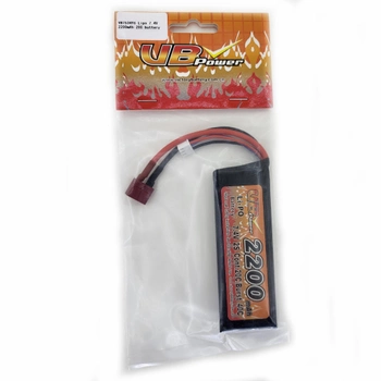 Аккумулятор LiPo 7.4V 2200mAh - stick 20-40C моноблок Т-коннектор (VBPower) (для страйкбола)