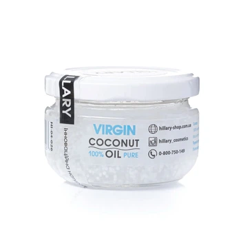 Нерафінована кокосова олія Hillary VIRGIN COCONUT OIL , 100 мл