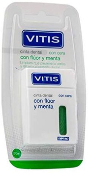Зубна нитка Vitis Fluor & Menta 50 м (8427426029156)