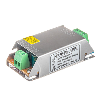 Блок живлення 12V 15W 1.25А MN IP20