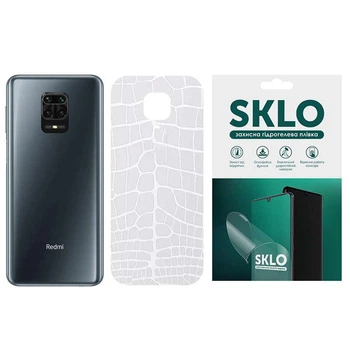 Защитная плёнка SKLO Back Transparent на тыльную сторону для Xiaomi Mi 9 SE (Прозрачный / Croco) (148273)