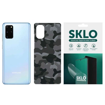Защитная плёнка SKLO Back Camo на тыльную сторону для Samsung Galaxy A40 (A405F) (Серый / Army Gray) (150389)