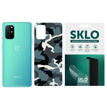Защитная плёнка SKLO Back Camo на тыльную сторону для OnePlus 7 Pro (Голубой / Army Blue) (172513)