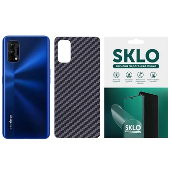 Защитная пленка SKLO Back Carbon на тыльную сторону для Realme 6i (Черный) (155671)