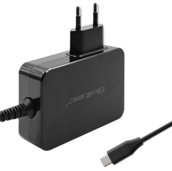 Ładowarka sieciowa Qoltec GaN Power Pro Charger USB-C 100W 5-20V 3-5A Black