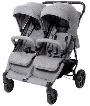 Wózek dziecięcy BabyTrold OS2 Twin Pushchair Grey Denim (5704211714538)