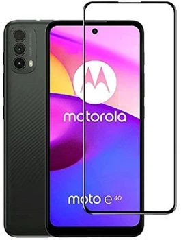Защитное стекло Motorola Moto E40 XT2159 с черной рамкой
