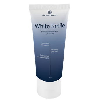 Зубная гель-паста Растение Карпат White Smile 75 мл
