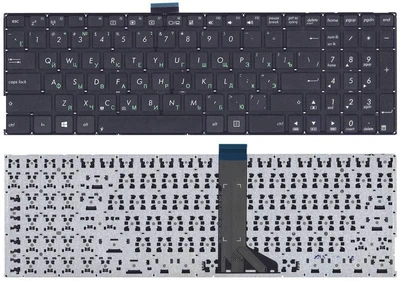 Клавиатура для ноутбука Asus (X555L) Black, (No Frame), RU