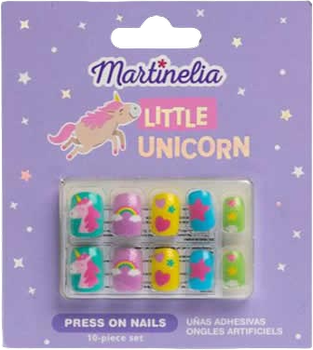 Sztuczne paznokcie Martinelia Little Unicorn Nails dla dziewczynki 10 szt (8436609394165)