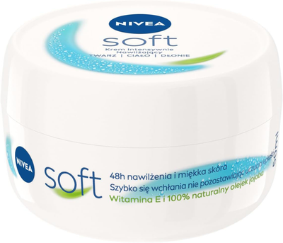 Крем для тіла Nivea Soft Body Cream інтенсивно зволожуючий 200 мл (4005900980298)