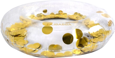 Надувний круг для плавання Filibabba Alfie Gold Confetti (5712804025732)