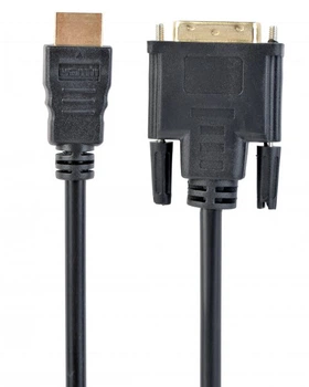 Кабель Cablexpert CC-HDMI-DVI-0.5M, HDMI-DVI папа/DVI папа, позолоченные коннекторы, 0,5 м