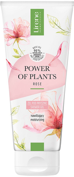 Гель для душу Lirene Power of Plants зволожувальний троянда 200 мл (5900717085466)