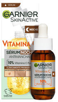 Сироватка для обличчя Garnier Skinactive Vitamina C від пігментації на ніч 30 мл (3600542541428)