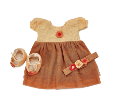 Набір одягу для ляльки Smallstuff Party Dress Shoes And Hair Band 3 шт (5712352097137)