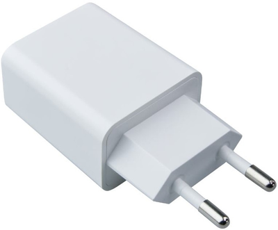 Мережевий зарядний пристрій DPM 2 x USB білий (5906881212608)