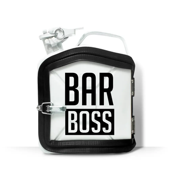 Канистра-бар на 5л. с принтом оригинальный подарок мужчине "Bar Boss" Белый 211-001-003