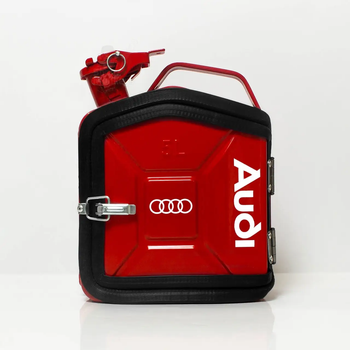 Канистра подарочный набор водителю на день рождения с надписью на 5л. "Audi" Красный 211-001-005
