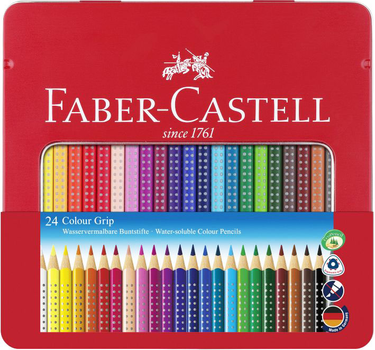 Набір кольорових олівців Faber Castell Color Grip 24 шт (4005401124238)