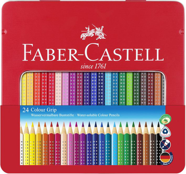 Zestaw kolorowych ołówków Faber Castell Color Grip 24 szt (4005401124238)