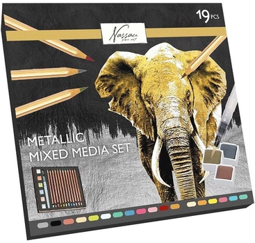 Zestaw kolorowych ołówków Nassau Fine Art Metallic Mixed Media 19 szt (8720257135295)