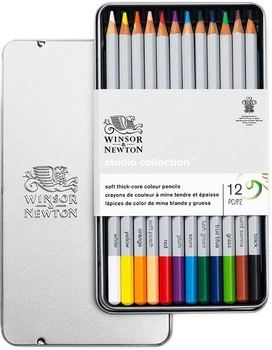 Zestaw kolorowych ołówków Winsor & Newton Studio Collection 12 szt (0884955064894)