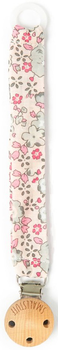 Тримач для пустушки Smallstuff Pink Grey Flower (42003-02)