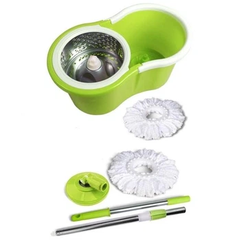 Швабра з відром з автоматичним віджиманням і смужкою Spin Mop з центрифугою