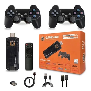 Игровая приставка консоль RIAS TV&Game Stick X8 64Gb 8K Ultra HD с беспроводными джойстиками (3_04097)