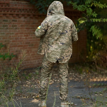 Легкий мужской Костюм Intruder Terra Куртка с капюшоном + Брюки / Полевая Форма зеленый пиксель размер S