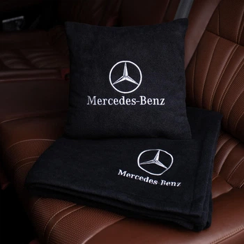 Флисовый набор плед с подушкой черный Mercedes-Benz, AUTO COMFORT