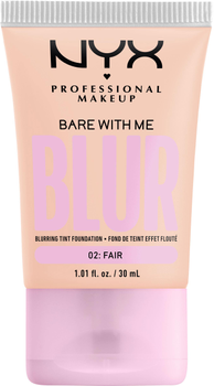 Тональна основа-тінт для обличчя NYX Professional Makeup Bare With Me Blur 02 Fair 30 мл (0800897234270)