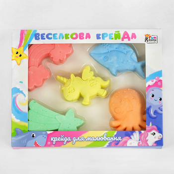 Крейда 99993 "4FUN Game Club", кольорова, 5 штук, у коробці