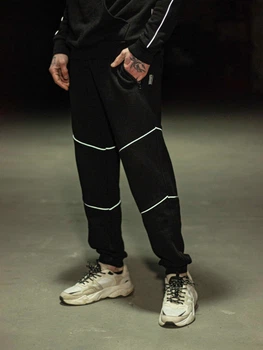 Штани спортивні Neo чорні з рефлективом Custom Wear XS