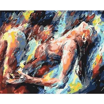 Картины по номерам 40×50 см. Краски страсти. Brushme 4514