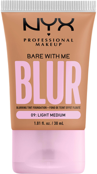 Podkład do twarzy NYX Professional Makeup Bare With Me Blur 09 Light Medium 30 ml (0800897234355)