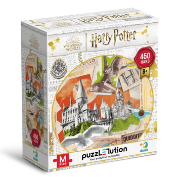 Пазл "Hard-M Harry Potter. Школа Хогвартс и поле для Квиддича", 450 елементов DoDo (4823115908667)