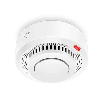 Умный датчик детектор дыма дымовая пожарная сигнализация с WiFi Bluetooth сиреной 80х38х52 мм (476350-Prob) Белый