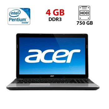 Ноутбук Б-класс Acer E1-531 / 15.6" (1366x768) TN / Intel Pentium B960 (2 ядра по 2.2 GHz) / 4 GB DDR3 / 750 GB HDD / Intel HD Graphics 2000 / WebCam б/у