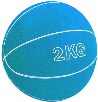 Медбол EasyFit MedicBall 2 кг медицинский мяч-слэмбол без отскока EF-8407-2 Синий (56000771)