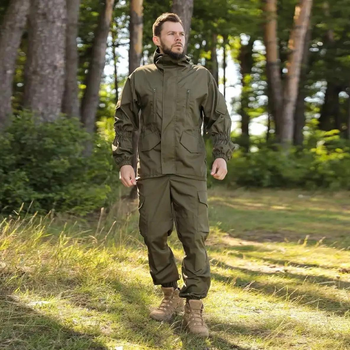 Тактический летний мужской костюм горка Рип-Стоп куртка и штаны Olive 50