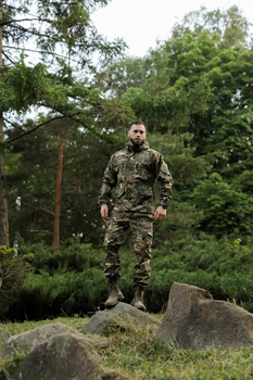 Тактический летний мужской костюм горка Рип-Стоп куртка и штаны MultiCam 54
