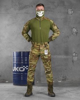 Тактический весенний костюм 7.62 Tactical стрейчевый рип-стоп весна/лето штаны+убакс S мультикам (85592)