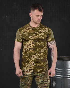 Тактическая мужская потоотводящая футболка XL пиксель (85655)