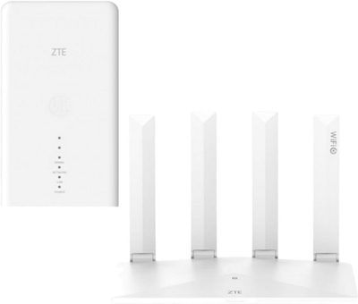 Zestaw ZTE Antena MC889 + Router T3000 Biały (6902176092138)